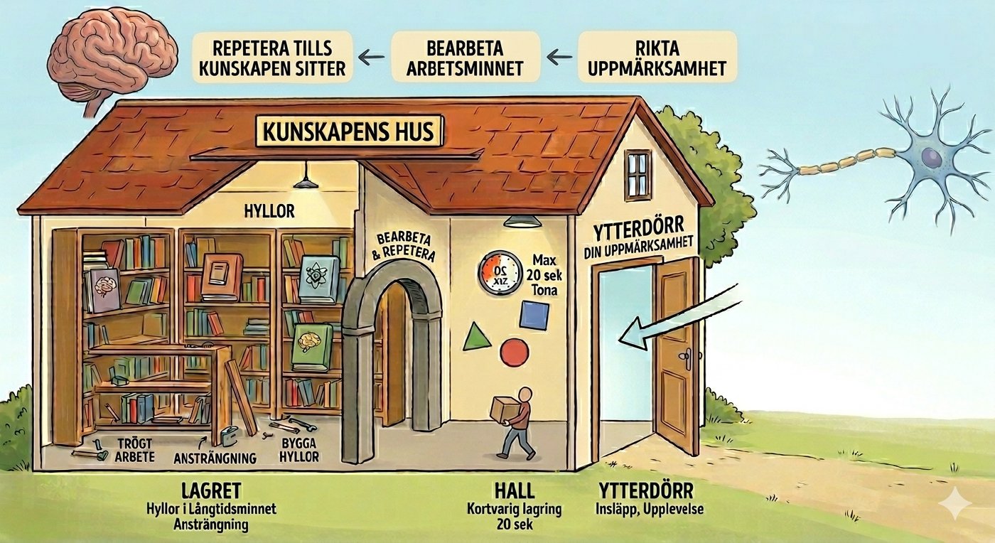 En skiss av Kunskapens hus
